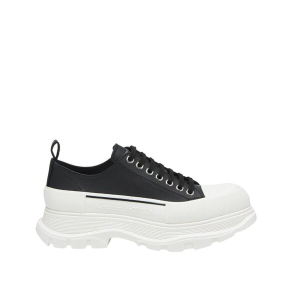 ALEXANDER MCQUEEN Tread Slick $790 Men's Black/White Sneakers New Size 45